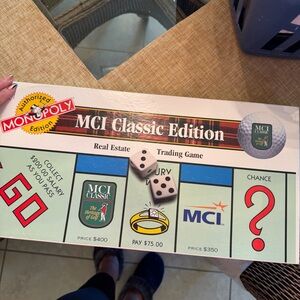 Monopoly RARE MCI Golf tournament based Classic Edition Board Game 5000 made